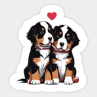 baby bernese mountain puppy Sticker